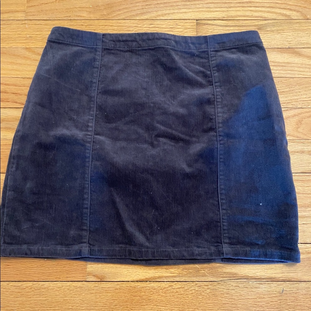 corduroy purple skirt